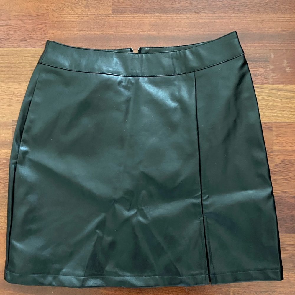 SHEIN High Waisted Leather BodyCon Skirt
